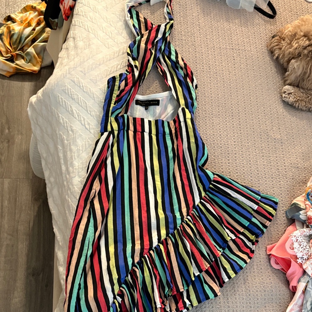 House of Harlow 1960 Multicolor Striped Dress